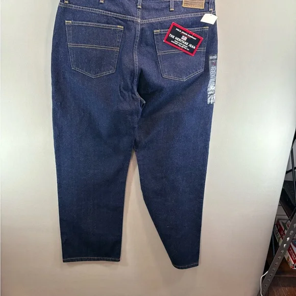 Vintage Ralph Lauren Polo Jeans Comp Heritage Jean Straight Leg Button Fly 40X30